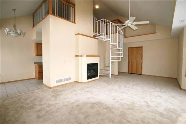 Upper-level penthouse living room